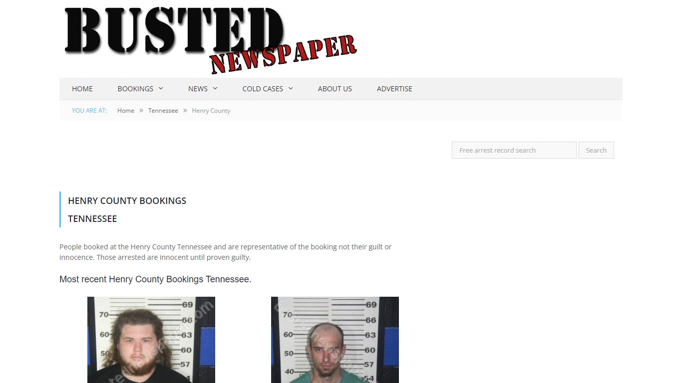 Henry County, TN Mugshots - BUSTEDNEWSPAPER.COM