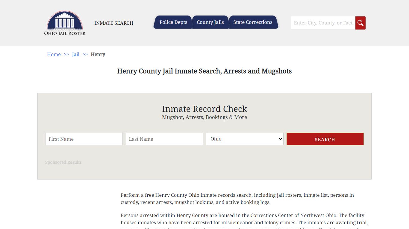 Henry County Jail Inmate Search, Arrests and Mugshots